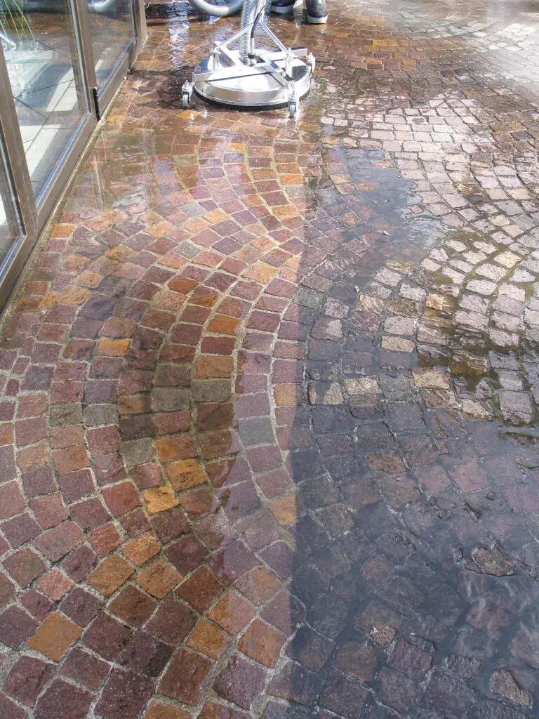 Steinpflege Detailaufnahme
